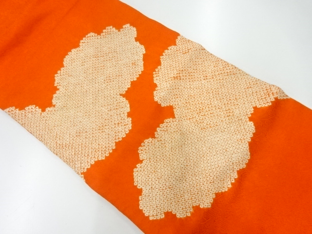 JAPANESE KIMONO / ANTIQUE NAGOYA OBI / SHIBORI / SILK / WOVEN CLOUD